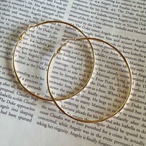 Large Gold Hoop Earrings Fashion Big Hoop